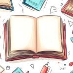 Open book stationery learning Open book stationery learning